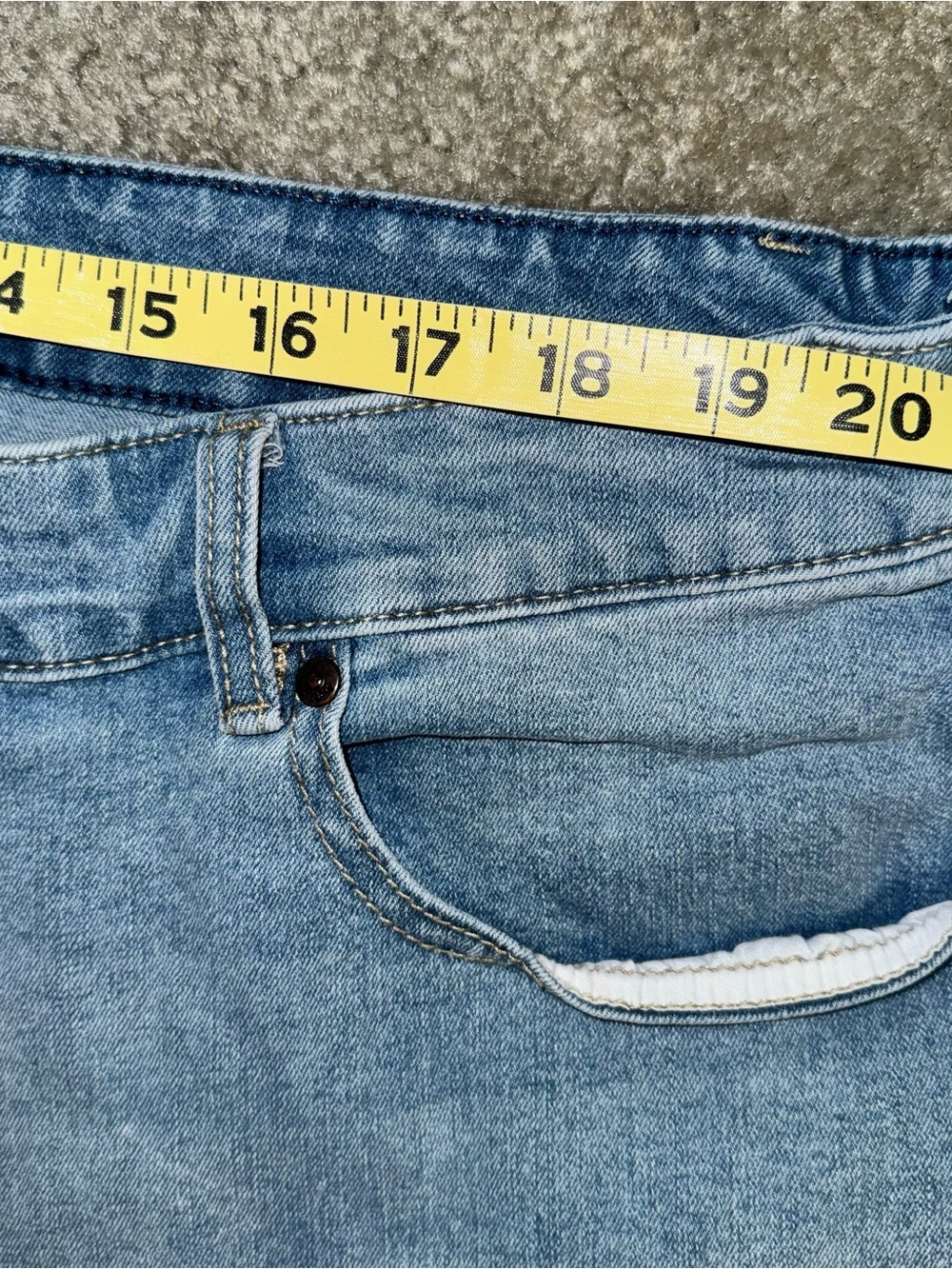 Lane Bryant size 22 Light Wash Women's Jeans - Classic Straight Crop - Picture 5 of 7
